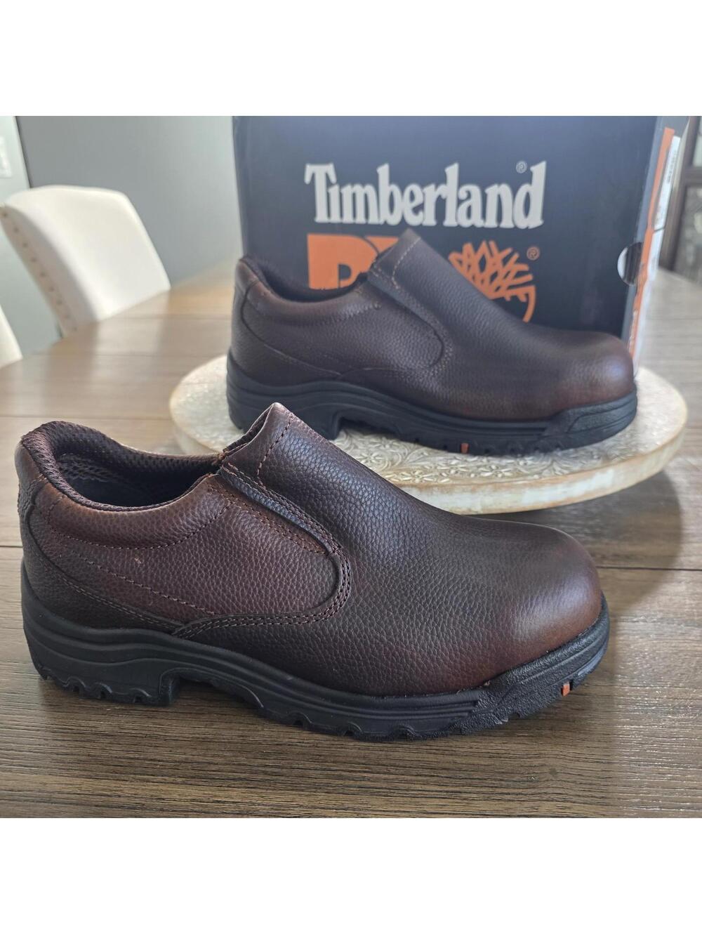 Timberland Pro Titan Slip-On Alloy Safety Toe Work Shoes Men's Size 9.5 NIB